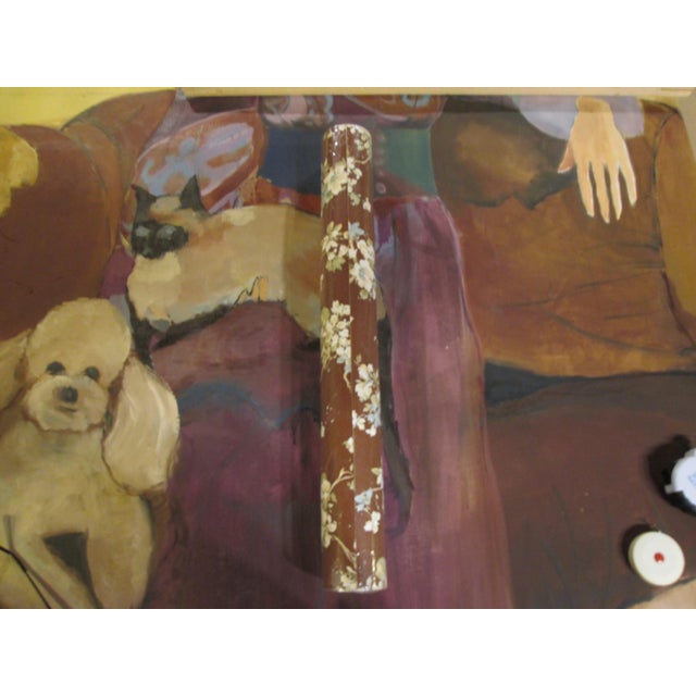 Vintage 1980s Brown Floral Wallpaper For Sale - Image 6 of 11