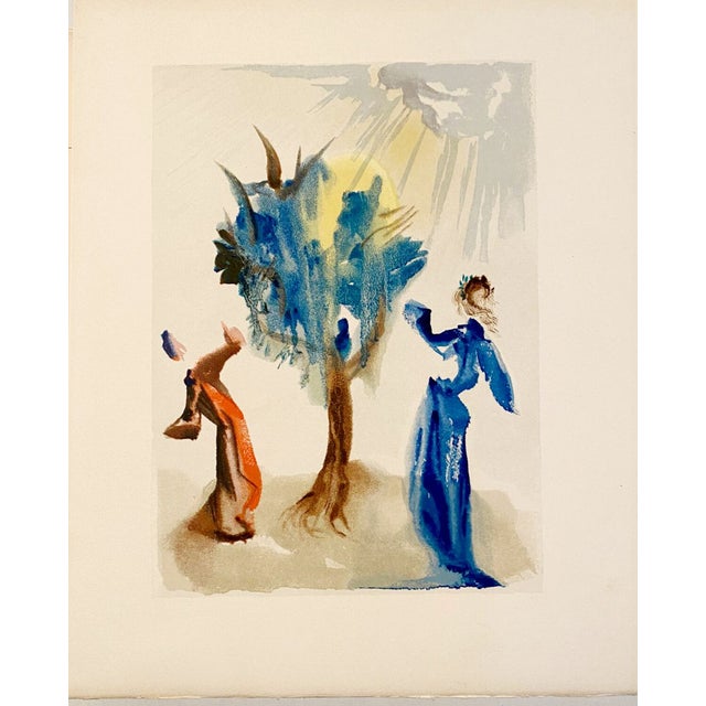 Salvador Dali, The Divine Comedy, Purgatory 24: The Tree of Punishment, 1963, Original Engraving For Sale