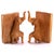Mid-Century Modern Carved Sycamore Anthropomorphic Elephant Bookends, 1950s, Set of 2 For Sale - Image 3 of 13