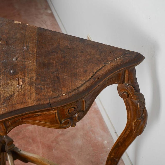 Carved Wood Console Table For Sale - Image 5 of 9