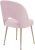 Transitional Swell Blush Velvet Chair For Sale - Image 3 of 7