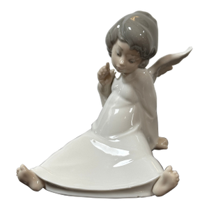 Salvador Debón for Lladró Angel Wondering Porcelain Figurine, Signed