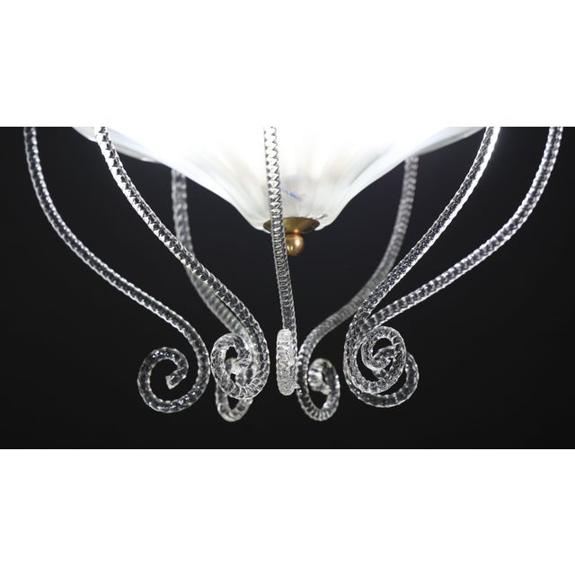 1950s Art Decò Barovier E Toso "Fountain" Murano Glass Chandelier For Sale - Image 10 of 16
