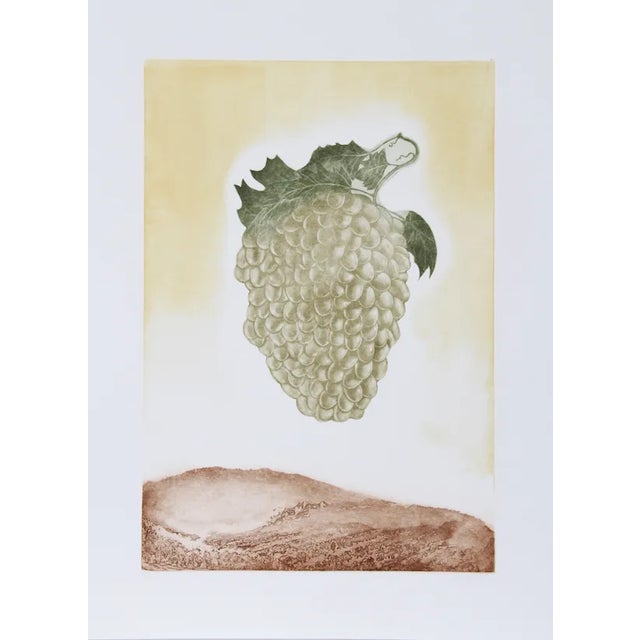 Hank Laventhol, "Golden Grapes," Aquatint Etching For Sale