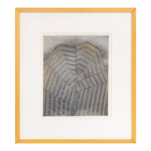 Joseph L. Gardella Abstract Stripes Mixed Media