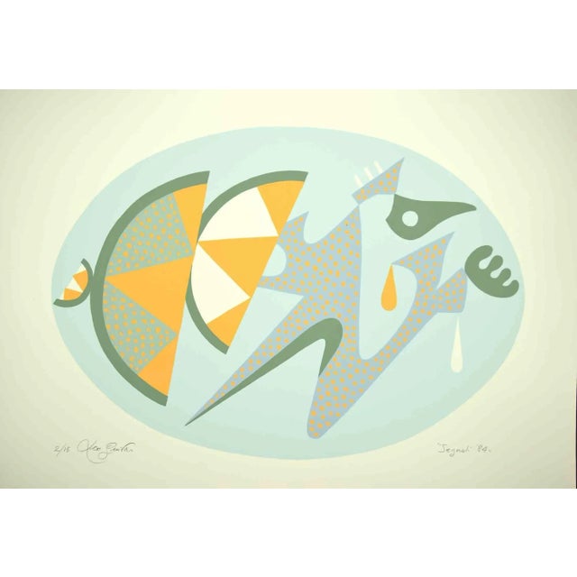 Signals is an original artwork realized in 1984 by the Italian Contemporary artist Leo Guida (1992 - 2017). Original...