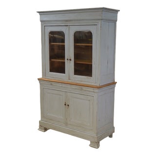 19th Century Two-Part Cherrywood Buffet For Sale