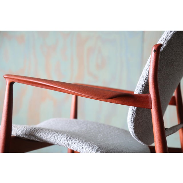 1950s Early Teak France Lounge Chair No. 136 Designed by Finn Juhl for France and Daverkosen For Sale - Image 6 of 12
