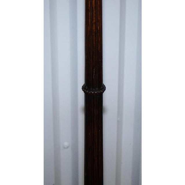 Scottish Victorian Floor Lamp in Oak For Sale - Image 10 of 12
