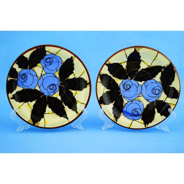 Vintage Ceramic Plates by La Spiga Roma, 1930s, Set of 2 For Sale - Image 4 of 18
