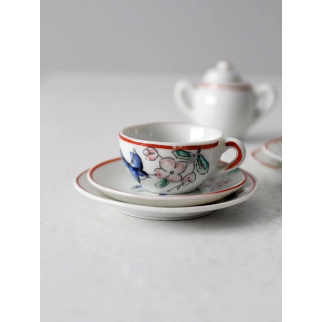 Vintage Japanese Miniature Porcelain Tea Set Chairish