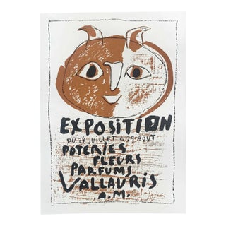 Picasso Lithograph Exposition Poteries Vallauris Art in Posters For Sale