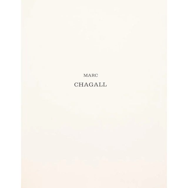 1972 After Marc Chagall "Self-Portrait With Brushes", Full-Color Parisian Print For Sale In Dallas - Image 6 of 8