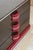 Wood Vintage Black Wooden and Strawberry Pink Velvet Chest of Drawers from Poltrona Frau, 1970s For Sale - Image 7 of 10