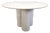 Italian Round Travertine Dining Table, 1970s For Sale