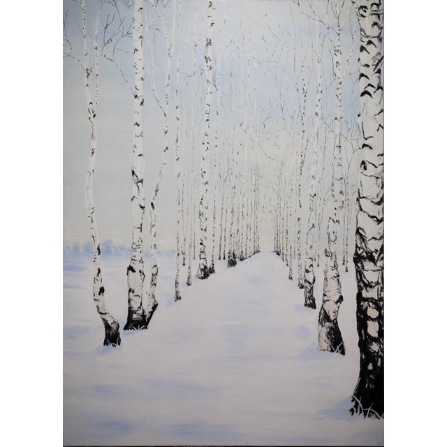 There is nothing more tranquil and peaceful than a walk in the snow and see an arch of Birch Trees. So quiet and majestic.