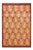 Mogul Collection Hand-Knotted Area Rug - Red 4' 2" x 6' 1" For Sale