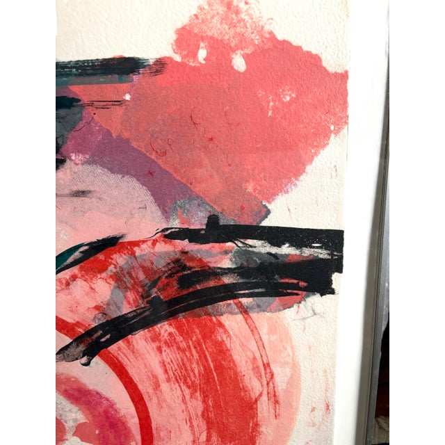 1980s David Swanson Large Watercolor Painting on Paper in Metal Frame For Sale - Image 5 of 7