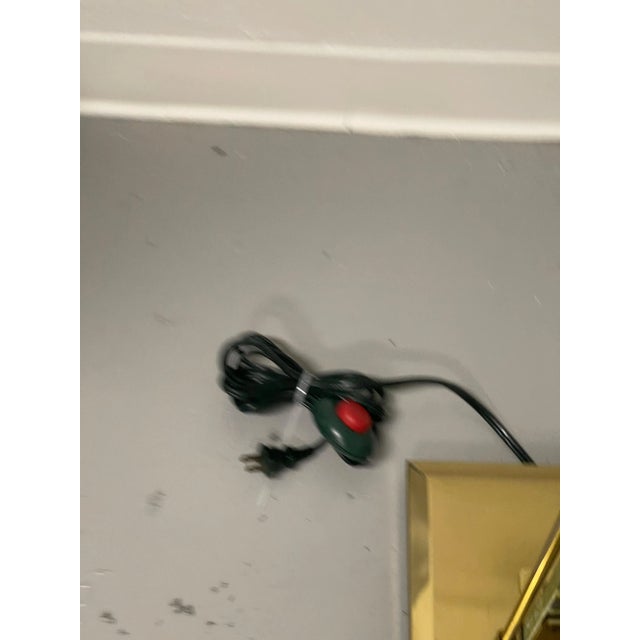 1980s Brass and Glass Torchiere For Sale - Image 11 of 13