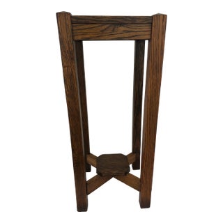 1920s Mission Oak Plant Stand For Sale