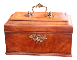 Early George III Period Mahogany Box With Hardware, 18th Century