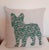 Green French Chintz Bulldog Puppy Dog Pillow XL For Sale - Image 8 of 10