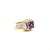 This ring has Natural Square Cut Amethysts that weigh 1.35 Carats. The approximate gold gram of this ring is 13.0 grams...