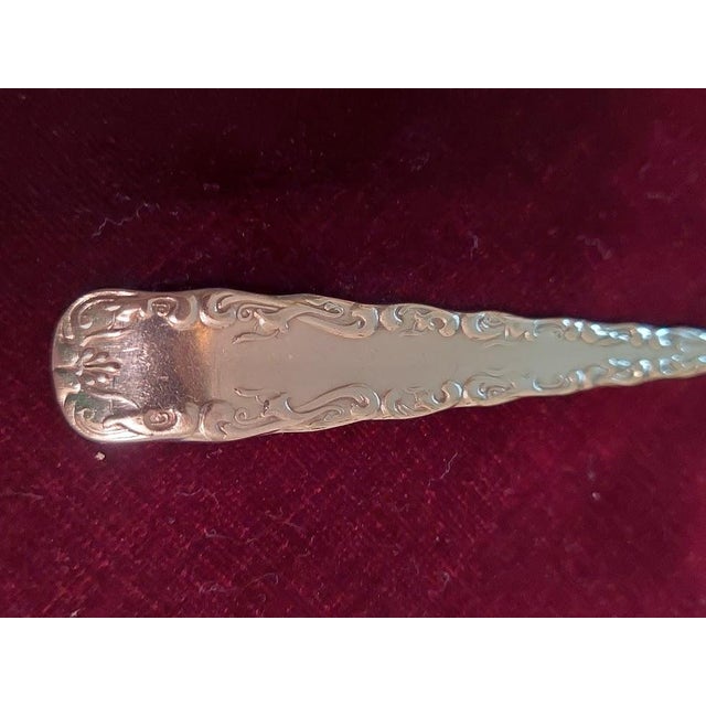 Antique 1847 Rogers Bros Berkshire 1897 A1 Silverplate 3 Tine Fork Set - 5 pcs For Sale - Image 4 of 5