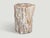 "Impressive rare coral tone ancient petrified wood side table. It’s fascinating how Mother Nature produces these exquisite...