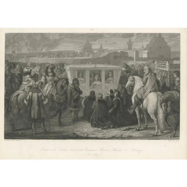 Entry of Louis XIV and Maria Theresa Into Douai, 1860, Paper For Sale - Image 6 of 7