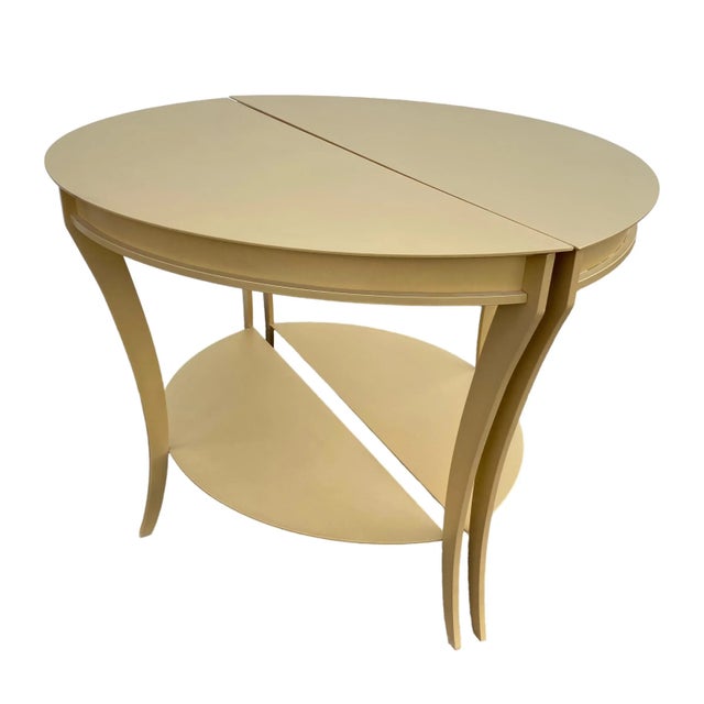 Vintage Mastercraft Style Demilune Console Tables in Gold Brass Coated Steel - A Pair For Sale - Image 10 of 12