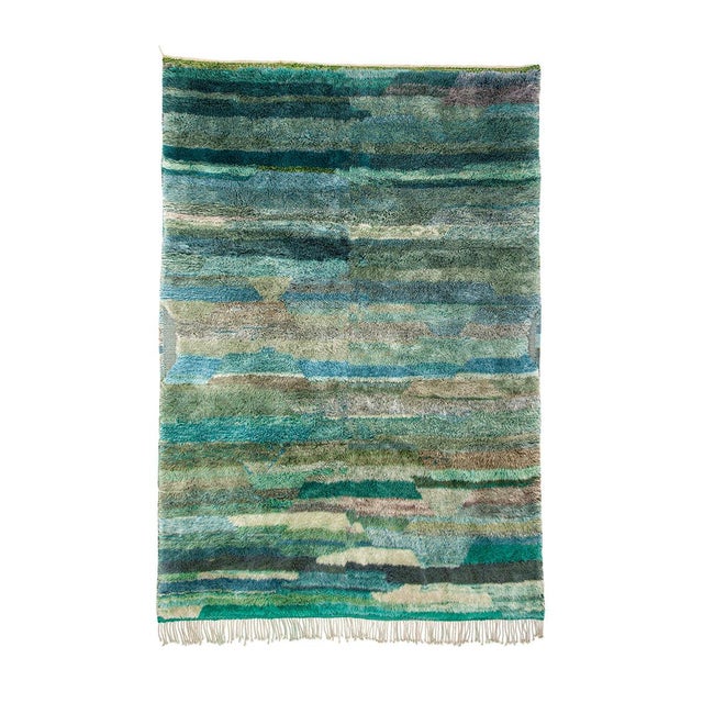 Hand-Knotted Wool Rug by Azele Studio For Sale - Image 10 of 10