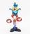 Group of Two Murano Art Glass Clown Sculptures, one with "Made in Murano Italy" label to shoe. Larger: 10.5" H x 6" W x...