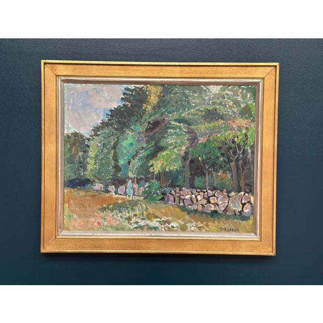 Lars Florén, Stenmuren, from Grönet, Brantevik, 1960s, Oil on Canvas, Framed For Sale - Image 16 of 16
