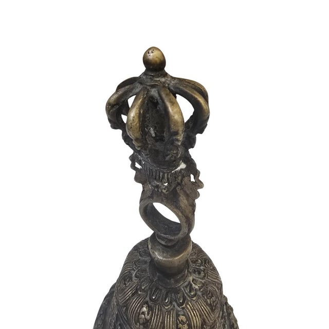 Large Tibetan Ghanta/Drilbu Ritual Bell, 1970s For Sale - Image 3 of 12