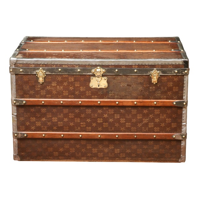 Bigot-Morand Monogrammed Trunk For Sale