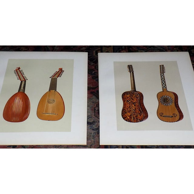 Realism Antique 19th C. Ltd. Ed. Lithographs of Important Antique Musical Instruments - Set of 9 For Sale - Image 3 of 18
