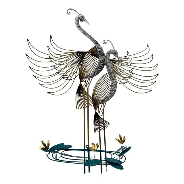 Vintage Peacock Wall Art Sculpture by Curtis Jere, 1970s For Sale