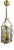 20th Century Brass and Glass Lantern Pendant Light For Sale
