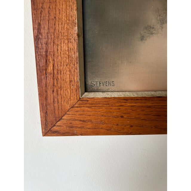 70's Vintage Stevens Waterfall Landscape Oil Painting, Framed/ Sold For Sale - Image 10 of 13