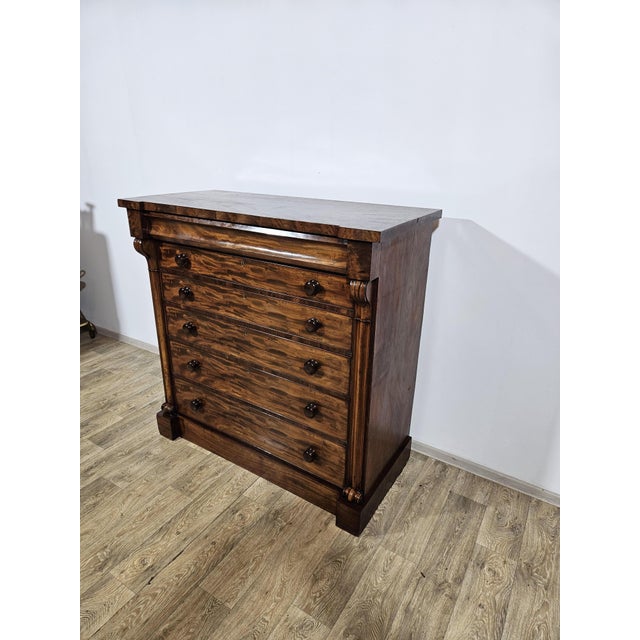 Biedermeier Chiffonier Chest of Drawers in Mahogany, 1800s For Sale - Image 9 of 18