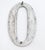Vintage brushed aluminum numeral 0 outdoor house or building marker with two prongs on the back. Good condition with...
