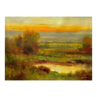 Jeff Dixon 38 X 28 Signed Original Landscape Painting For Sale