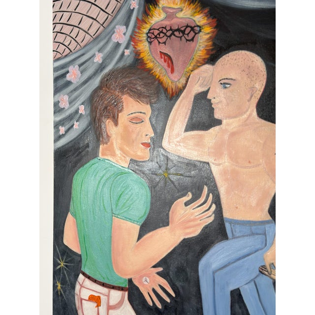 Black Steven E Robertson, All Muscle, Oil on Canvas, 2025 For Sale - Image 8 of 10