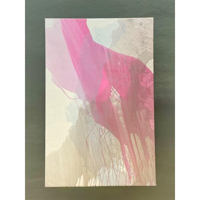 Late 20th Century Vintage Monumental Abstract Expressionist Painting on Canvas For Sale - Image 5 of 13