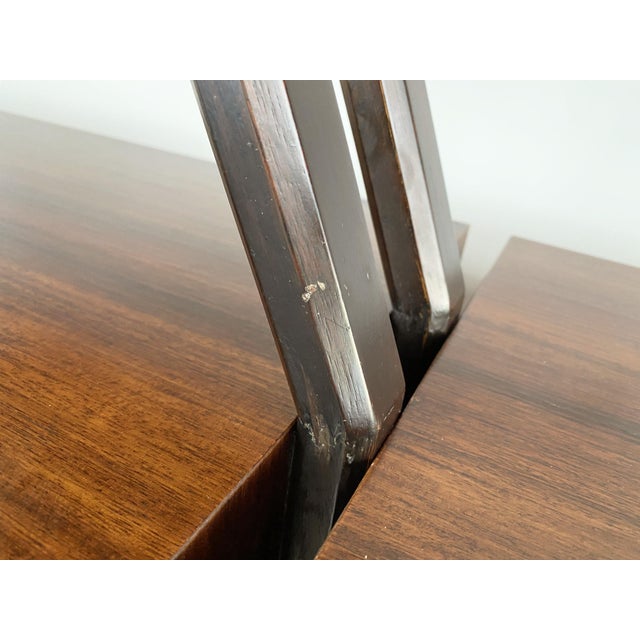 Mid-Century Italian Modern Free-Standing Bookshelf in Wood and Brass, 1960s For Sale - Image 16 of 18
