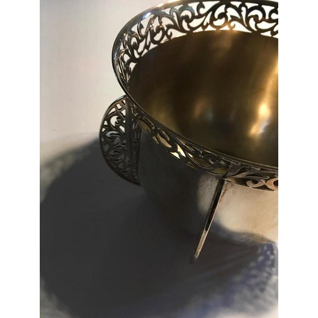 Early 20th Century Sterling Silver Bowl attributed to Goldsmiths & Silversmiths, London, 1900s For Sale - Image 11 of 18