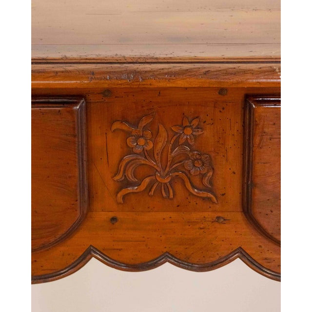 Provençal Walnut Console Table with Two Drawers, Louis XV Style, 20th Century For Sale - Image 11 of 11