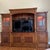 Burnt Umber Ethan Allen Tuscan Media Lift Cabinet With Glass Book Shelf Cabinets For Sale - Image 8 of 12