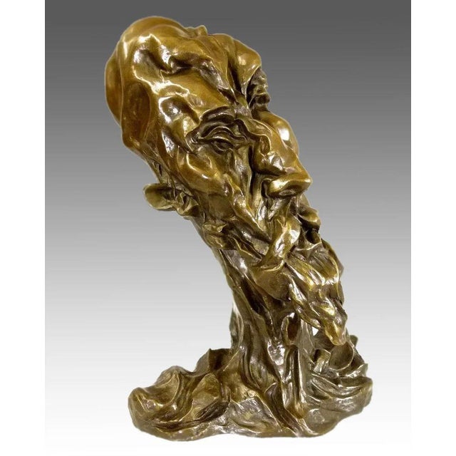 Otto Gutfreund, Don Quixote Bust, Bronze For Sale - Image 6 of 8